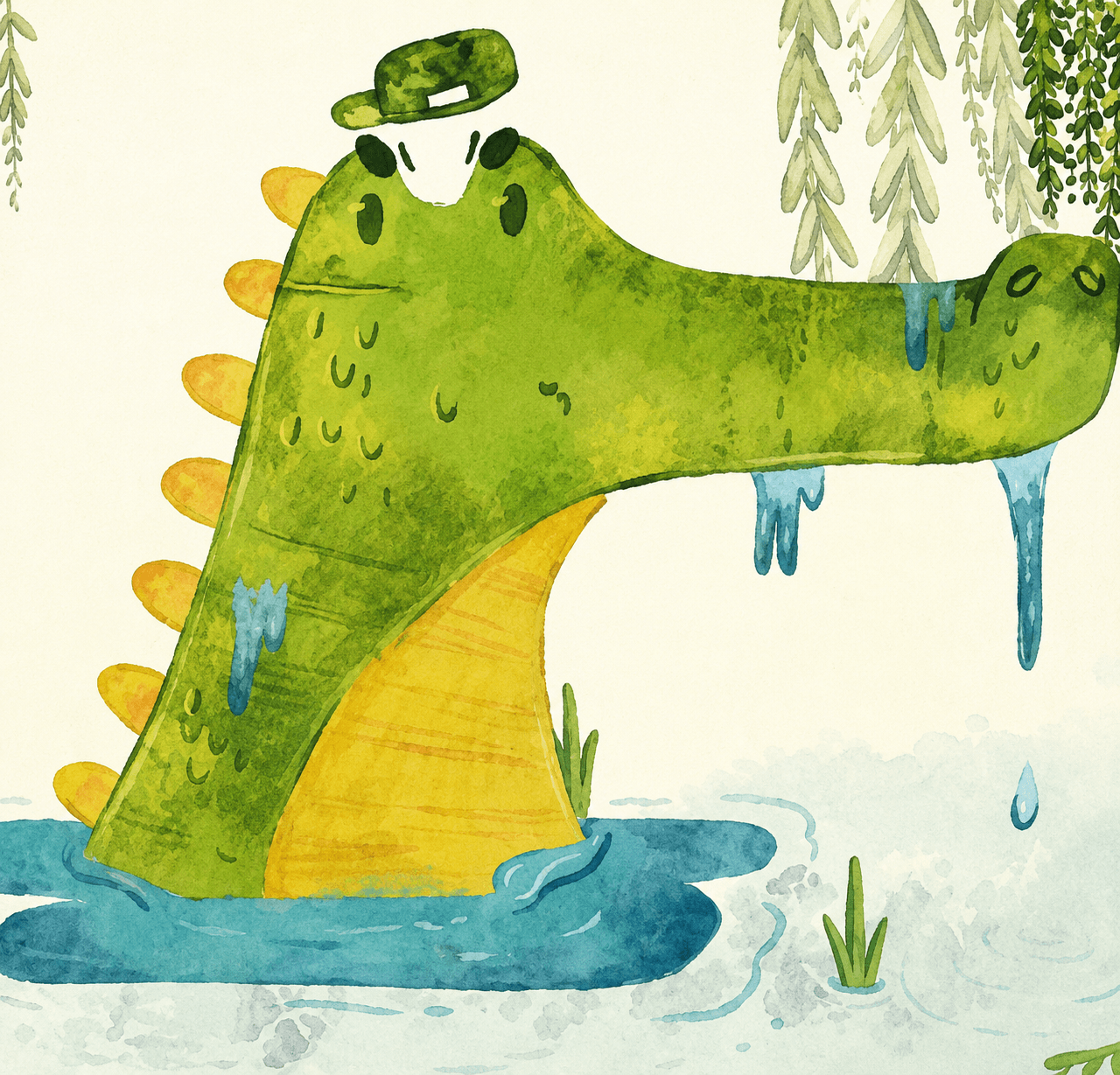 Cocodrilo en el agua