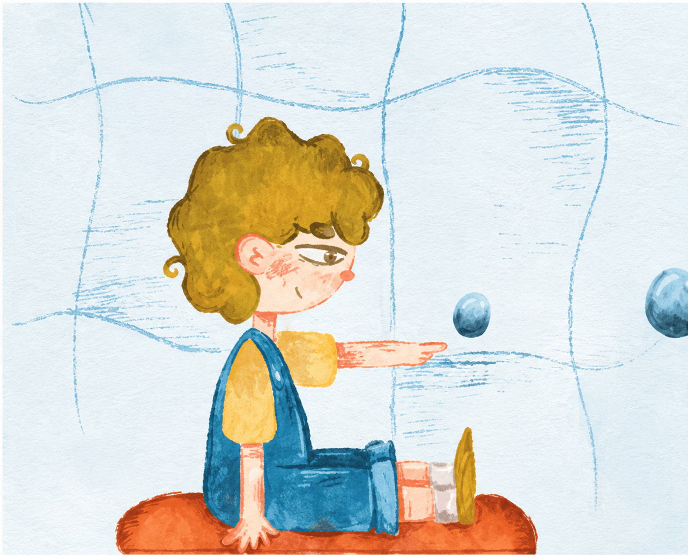 Niño sentado